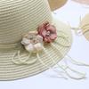 2020 Summer Parent-Child Straw Hat, Handmade Straw Visor Girl Flower Sun Hat