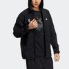 Adidas Sports Logo Casual Hooded Jacket Men Outerwear Black H39259