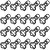 20pcs Camping Awning Tent Guyline Runner Guy Lines Stopper Cord Rope Tightener Tensioner Tent Hook Tent Hooks Plastic - Pjun