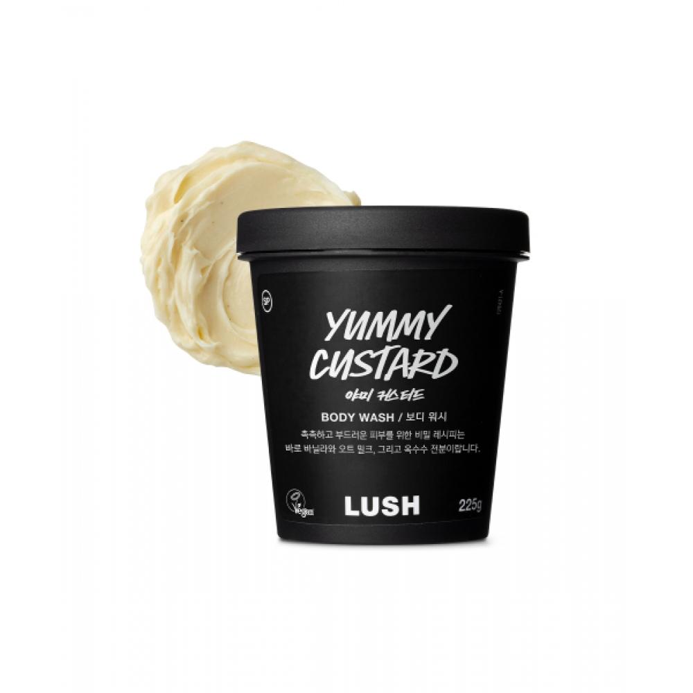 Lush [мамы] Вкусный Заварной Крем   Гель для душа Yami custard 225g