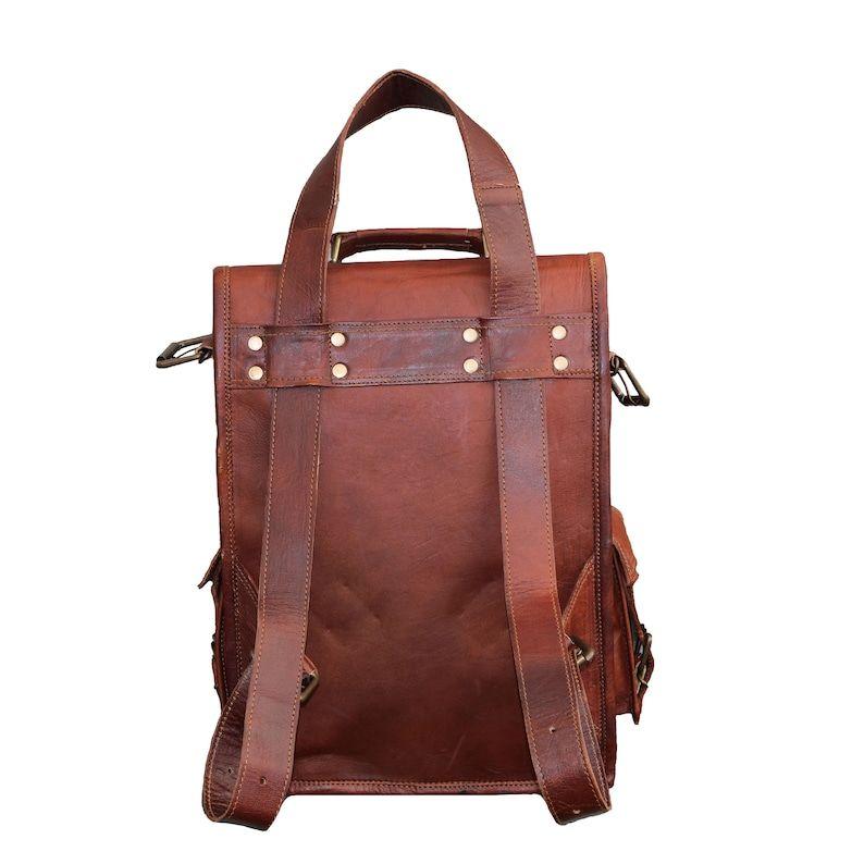 Персонализированный кожаный рюкзак — фото 4