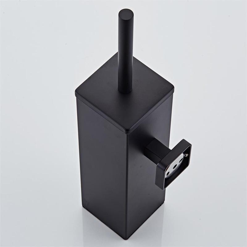 Stainless Steel Wall-Mounted Toilet Brush Set with Lid - Odor-Proof Bathroom Cleaning Tool