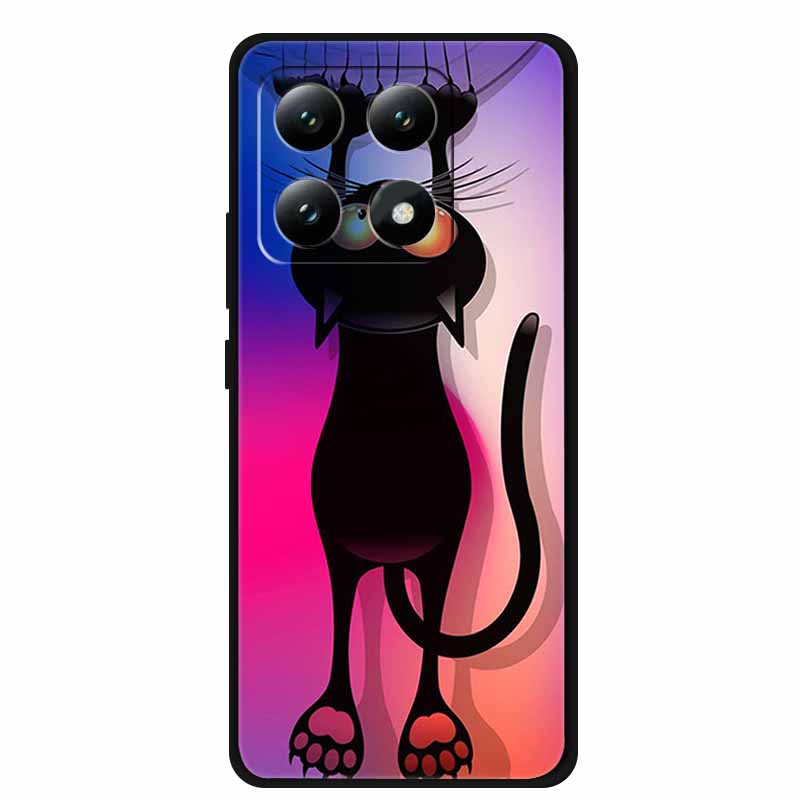 For Xiaomi 15T 5G Case Colorful Flowers Soft Silicone TPU Back Case For Xiaomi 15T Pro 5G Capa Boho Colorida Anti-Scratch Cover