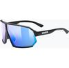 Uvex Sportstyle 237 CV Matte Black Blue Sunglasses