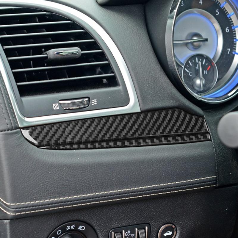 For Chrysler 300 300C 2015- Carbon Fiber Central trument Panel Trim strip Car Accessories Interior Decorative Stickers