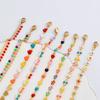 Fashion Stainless Steel Bracelets Enamel Heart Flower Star Link Chain For Women Anklet Jewelry Gifts 16cm/18cm/21cm+