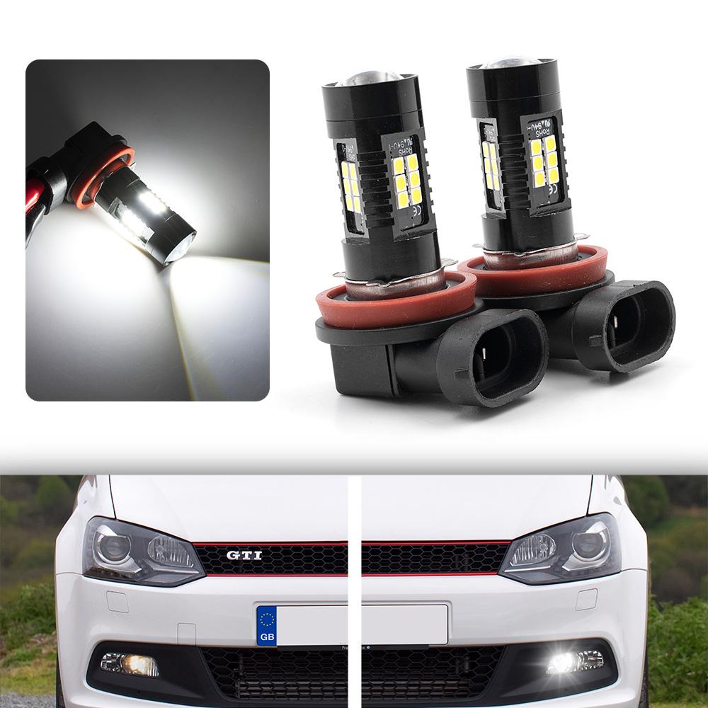 2Pcs Canbus H8 LED Fog Light Bulb For VW Polo Mk5 Gti Hatch 6R 6C 61 2009 2010 2011 2012 2013 2014 2015-2017Led headlight Lamps