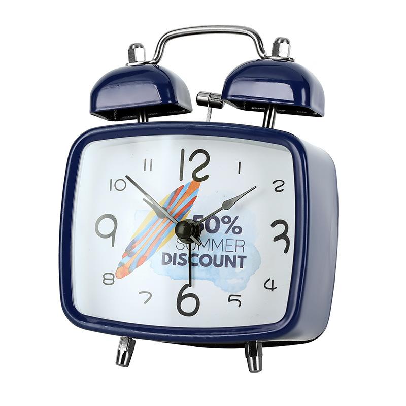 Internet Celebrity Early Childhood Education Children's Alarm Clock Cute New Metal Alarm Clock Wake Up Artifact Creative Clock