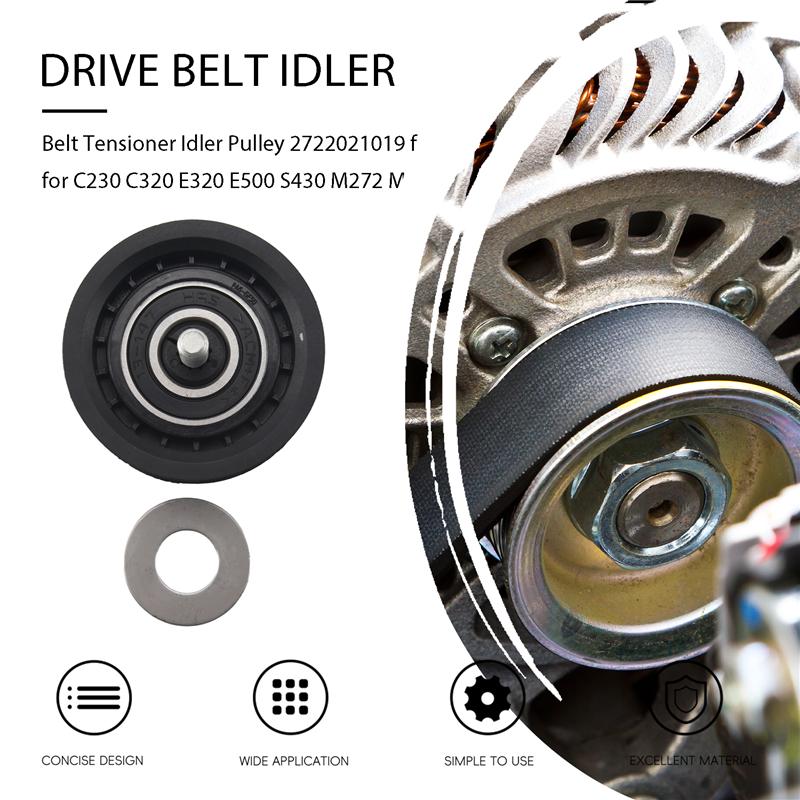 Belt Tensioner Idler Pulley 27 For For Mercedes Benz C230 C320 E320 E500 S430 M272 M273-A87Q