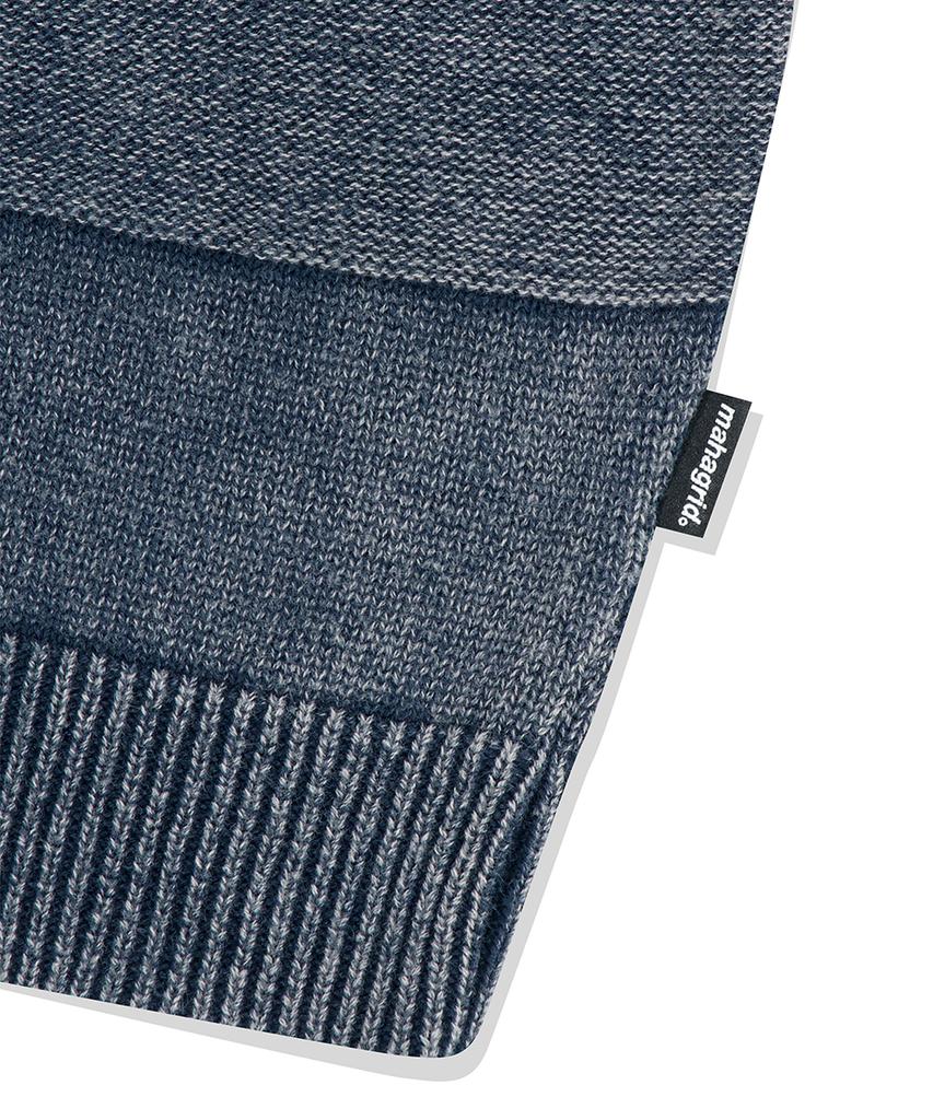 MAHAGRID Washed Stripe Knit Navy(Mg2Esmk600A)