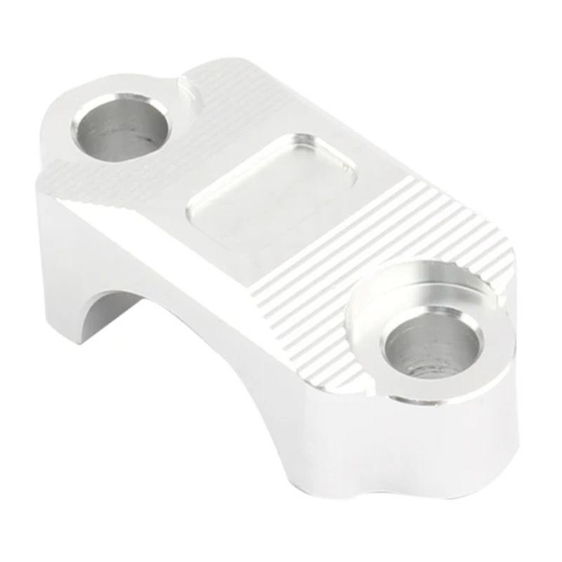 Clutch Brake Cylinder Clamp Motorbike Accessories Handlebar Clamp Cover Brake Lever Holder Clamp серебряный