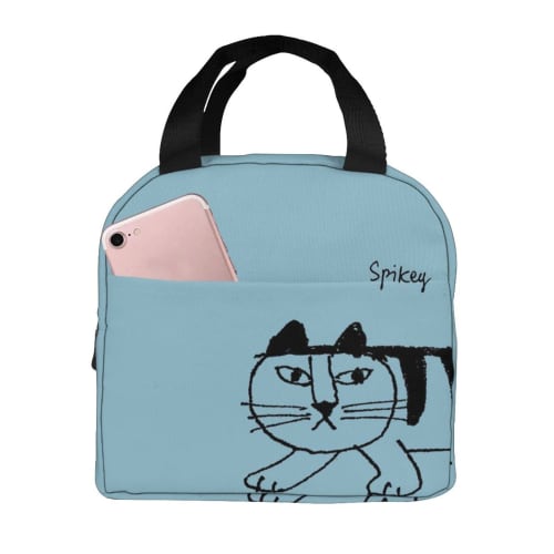 

Lisa Larson Lunch Bag, Insulated, Zippered, Compact, Portable, Insulated Lunch Bag, Soft Cooler Bag, Tote/Eco Bag, Unisex, for Commuting, School, and