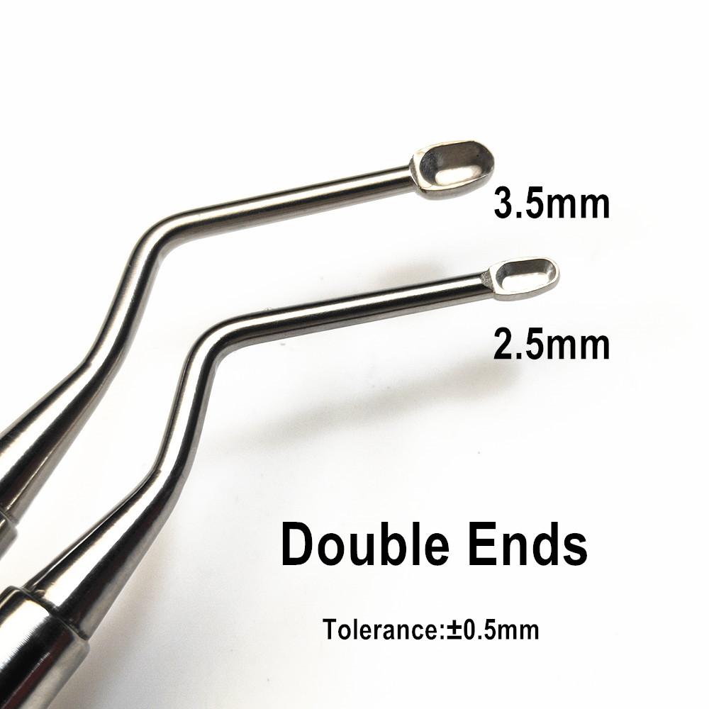 Dental Surgical Implant Dental Bone Curettes Powder Spoon Graft Scoop Implant Bone Grafting Packer
