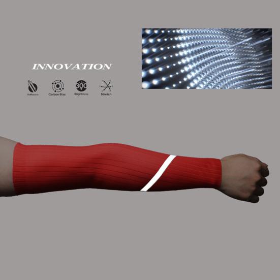 1 Pair Unisex Cycling Arm Sleeves High Elasticity Relieve Muscle Fatigue Lightweight Arm Protection Sleeves for Riding