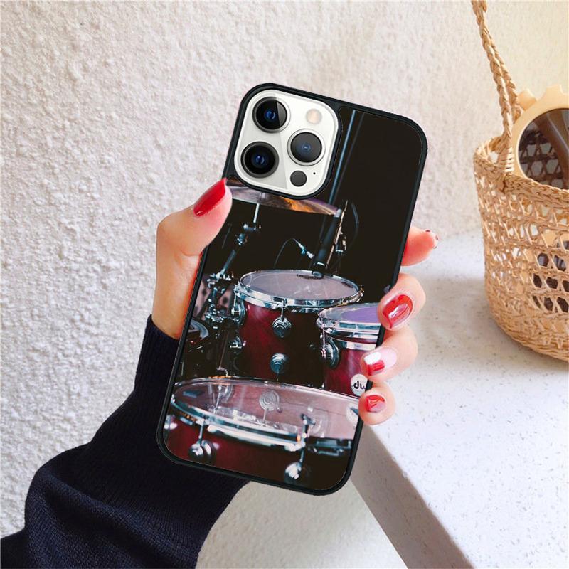 Drum Drummer Phone Case for iPhone 17 Air 16 15 14 12 13 PLUS 11 PRO MAX Back Cover Fundas Shell