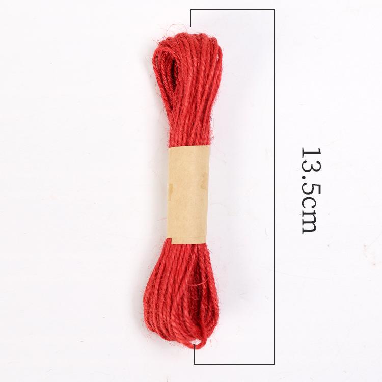 1Mm * 10M Colored Hemp Rope Diy Hand-Woven Retro Style Photo Clip The Price Of 12 Jute Ropes