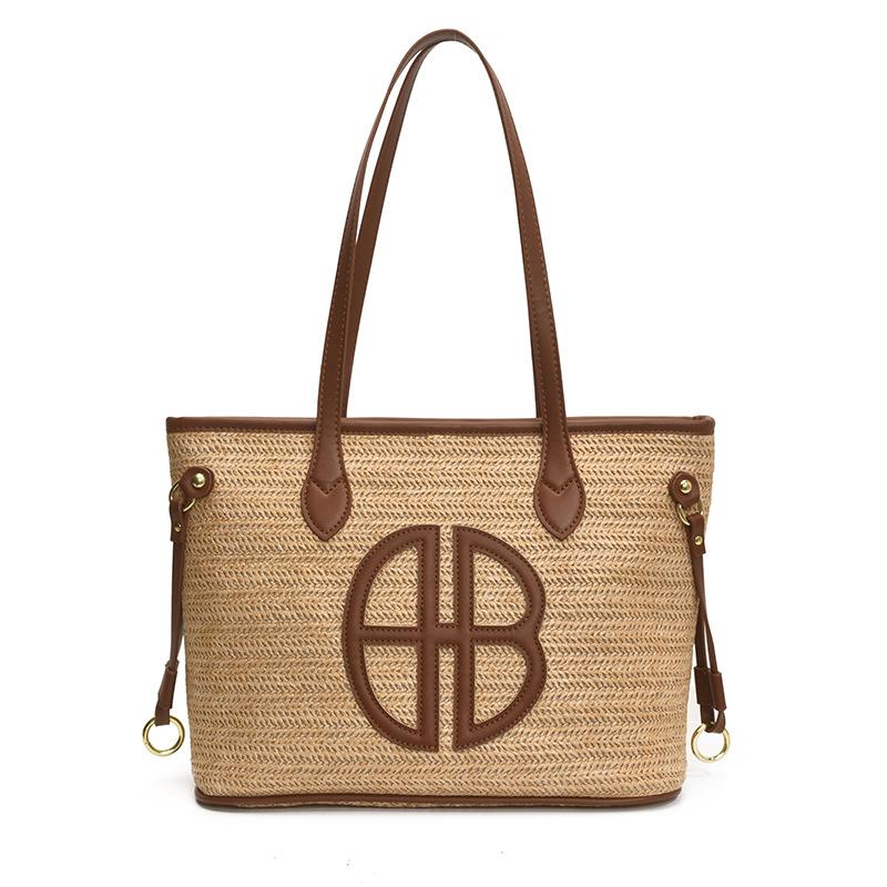 

Summer new large-capacity armpit bag straw shoulder bag casual versatile premium tote bag