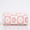 Soft Plaid & Floral Coral Fleece Towel Set - Couple's Home Gift