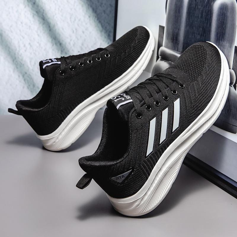 Men's Breathable Lightweight Fly Knit Mesh Casual Sports Shoes (Large Sizes Available)