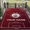 Custom Text Printed Rug Aberdeen FC Non Slip Floor Carpet For Home Room Decor