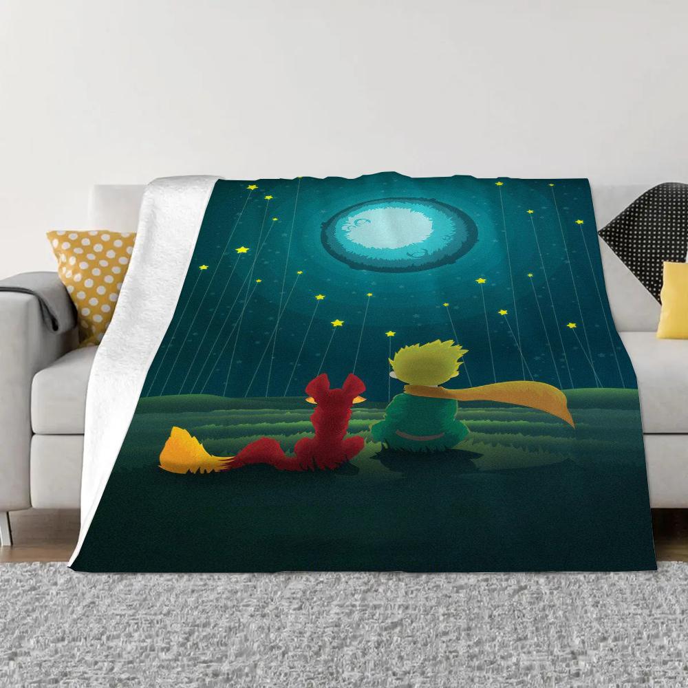 Le Petit Prince Fluffy Soft Blankets & Throws Knee Blanket King Size Luxury Bedding Bed Throw Home and Decoration Knitted Plaid