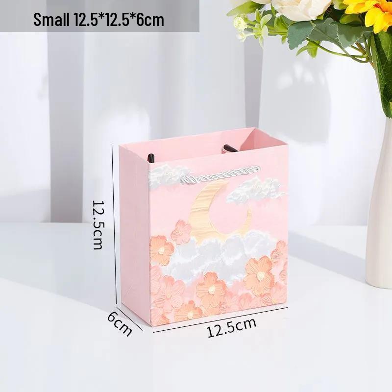 Splendida Borsa da Tote Letteraria: Design Pittura ad Olio Creativo per Festival, Compleanni, Regali Qixi e Bouquet
