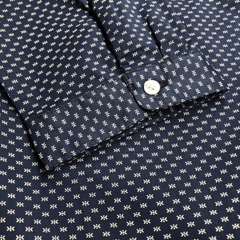 

Рубашка средней длины, длинная, в японском стиле, с простым рукавом Dark Blue M code Bust size 102