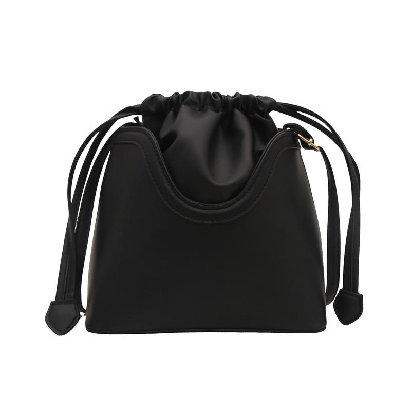 Chic Pu Leather Bucket Bag For Women With Trendy Design Versatile For Urban Minimalist Fashion