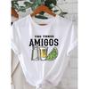 Plus Size - Plus Size - A Stylish Casual Round-Neck T-Shirt for Women Featuring a Design of Salt Shakers, Tequila, And Limes,Perfect for Everyday Wear
