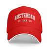 Cappellino da baseball unisex con bandiera di Amsterdam Est   Sole dei Paesi Bassi Estate Unisex Unisex Cappellino Trucker Personalizzato Vendita all'ingrosso Sportivo Snapback