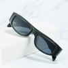 SO&EI Retro Small Square Metal Decoration Sunglasses Women Fashion Green Pink Trending Men Cat Eye Sun Glasses Shades UV400