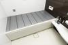 Topre Folding Bathtub Lid, Antibacterial Ag+, Metallic Gray, 70 x 139 cm, Made in Japan, M14