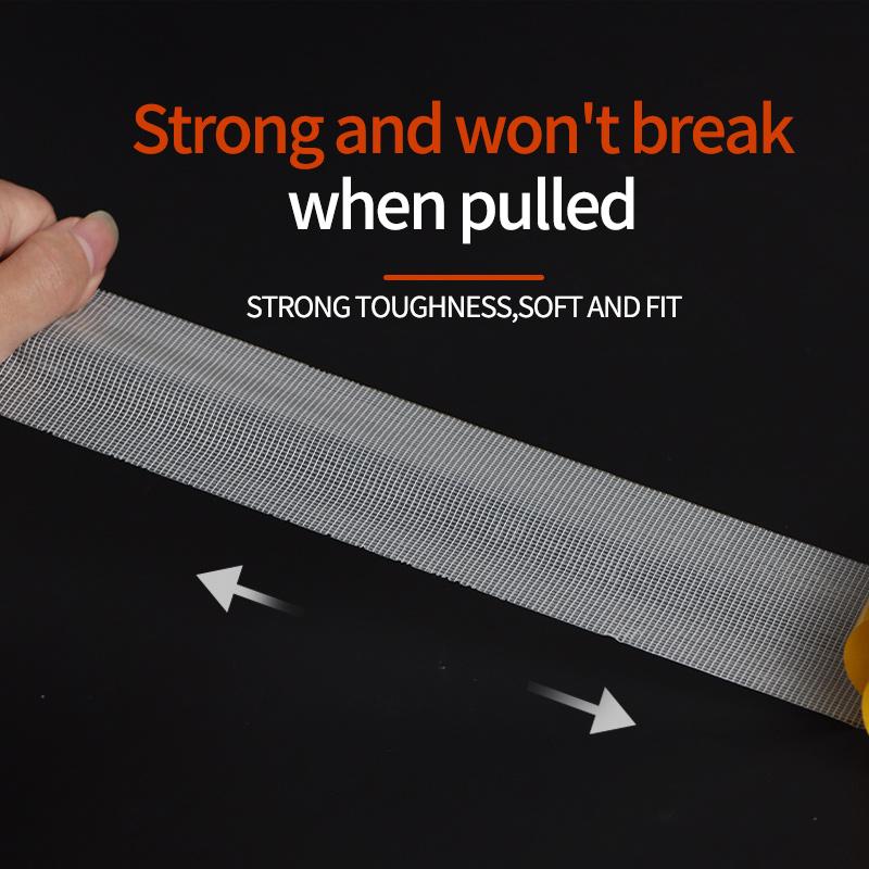 10M Double Sided Tape High Viscosity Grid Fiber Transparent Double Sided Tape Sticky Waterproof Adhesive Fiber Mesh TapesPinstriping Tape 3