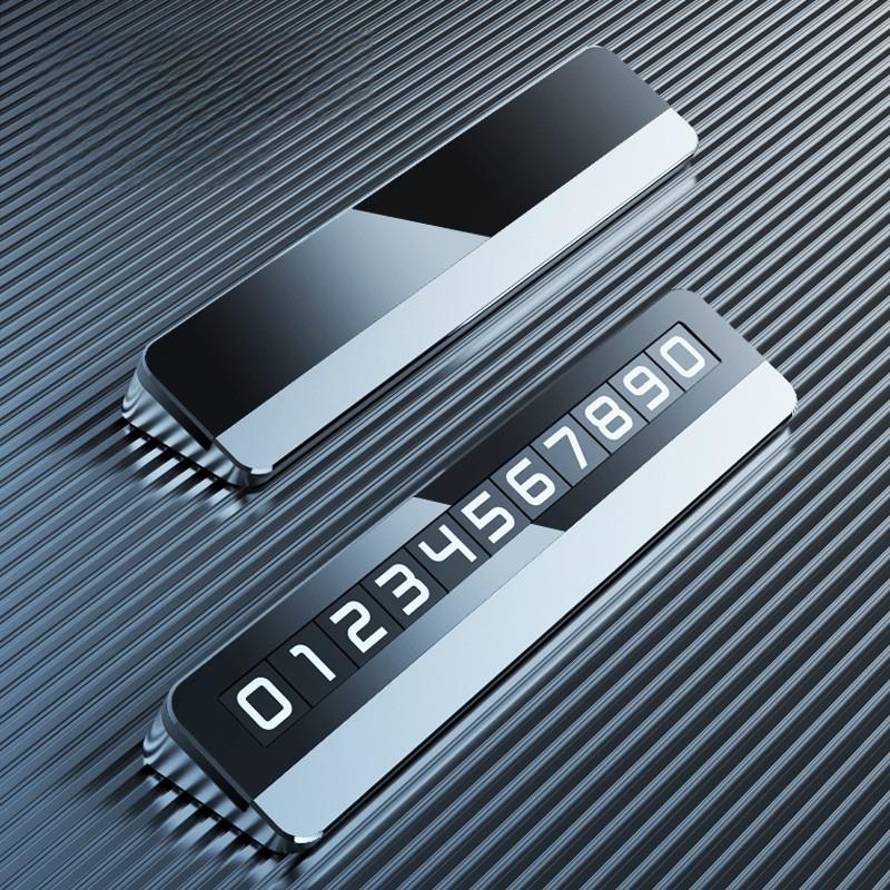 Nálepka se stylem auta Dočasná parkovací karta Kovová telefonní poznávací značka Světelná značka dočasného parkování Pohybující se poznávací značka auta