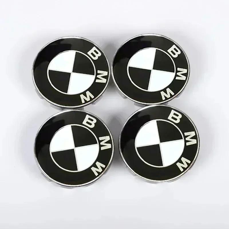 2026 Hot 4pcs 56mm 68mm Car Wheel Center Hub Caps ABS Tire Cover Sticker For BMW M Emblem E46 E36 E34 F10 E90 F30 E60 F30 E53 E30 E92 E87