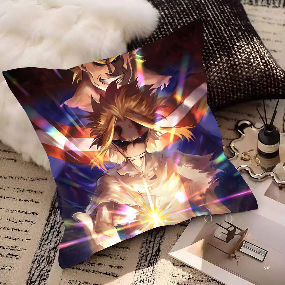 Funda de Almohada Cuadrada de Anime Japonés My Hero Academia para Dormitorio, Sofá, Cojín de Comodidad para el Ocio, Coche, Sala de Estar, Decoración del Hogar