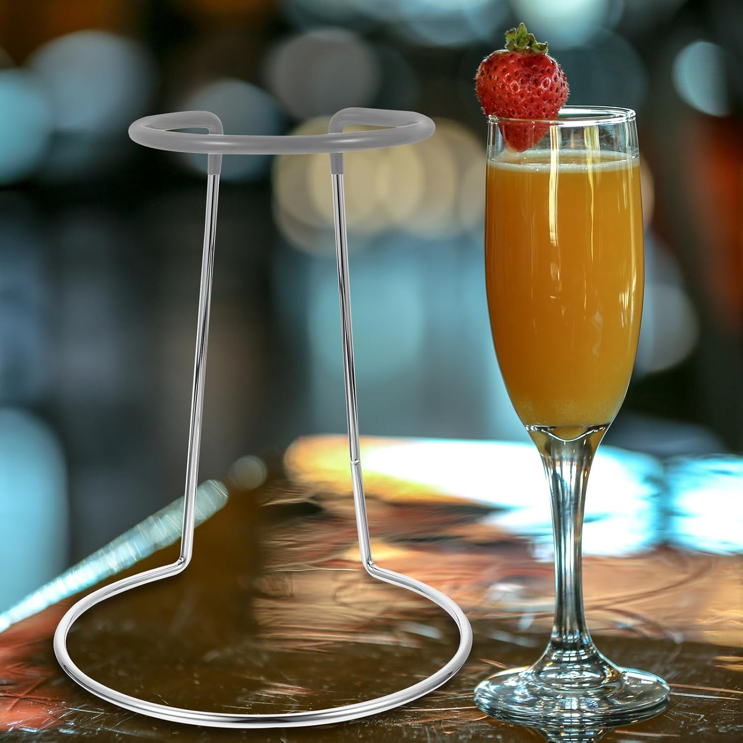 Wine Decanter Drying Stand Whiskey Decanter Drying Rack Holder with Rubber Coated Top Drainer Stand Dryer Rack for Glass Wine Decanter