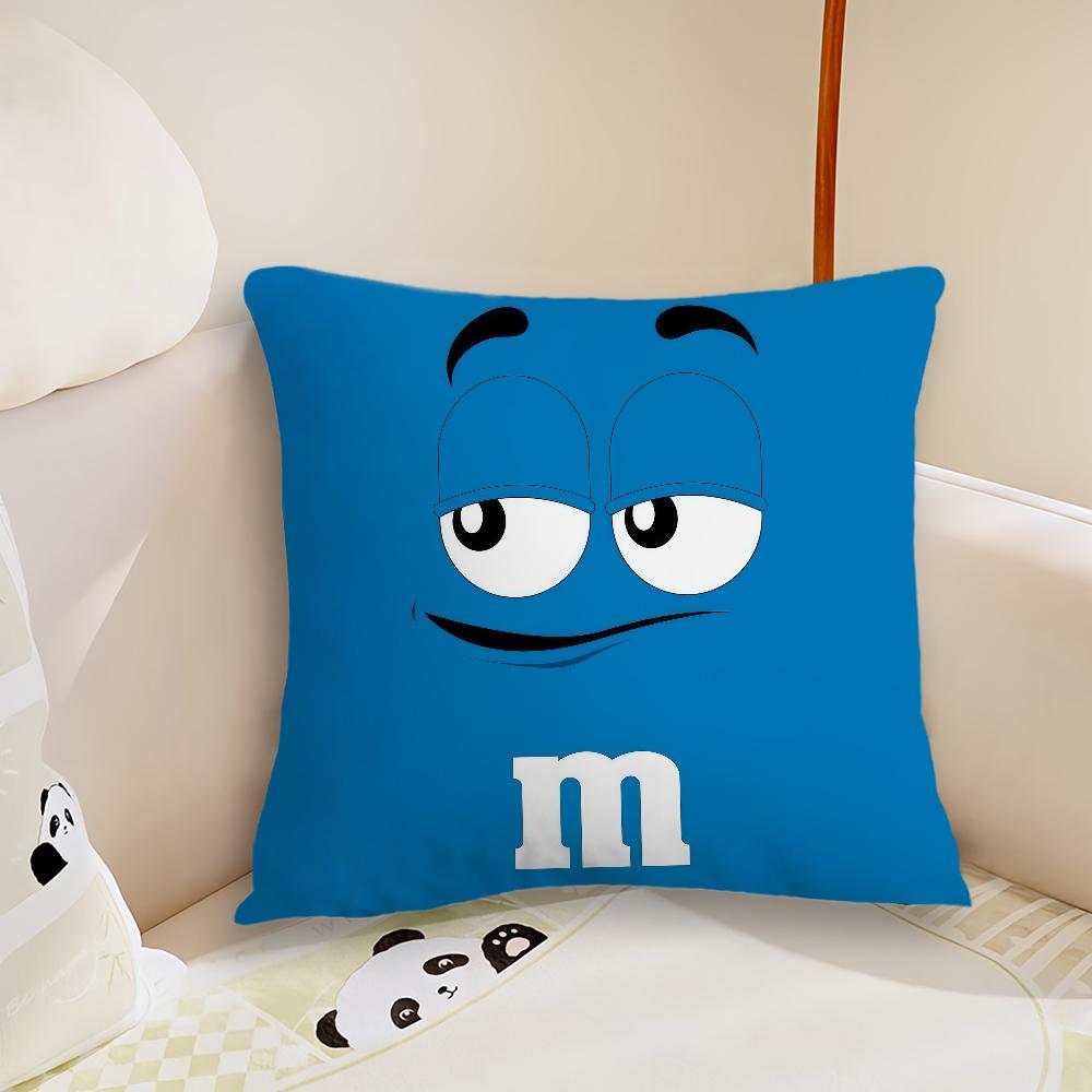 cushion art cover cute Plush Fabric Soft Double Sided Print cartoon mMMs Sofa Cushion Cover Throw Pillow fashion funny Covers