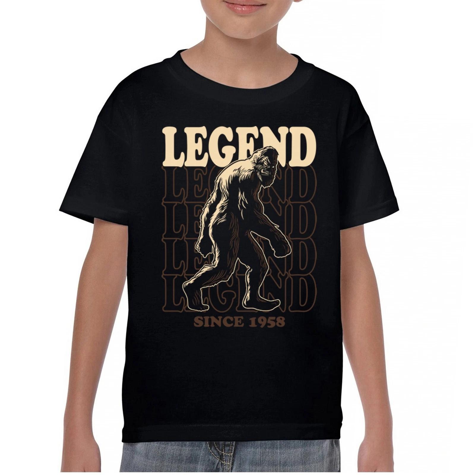 Bigfoot Legend Since 1958 Youth kids boys T-Shirt Funny Vintage Classic Sasquatch Kids 130