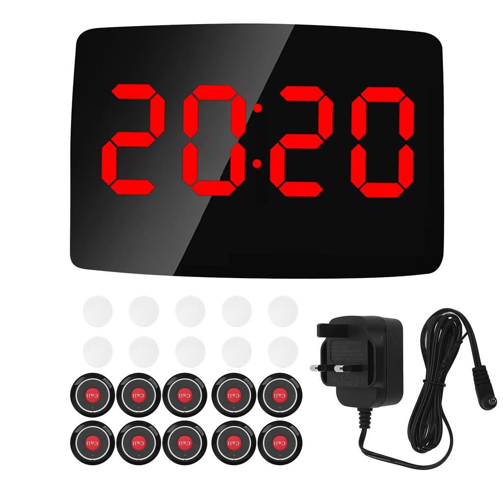 Drahtloses Rufsystem Pflegekraft-Pager mit 10 Schwesternruf-Tasten 1 Display-Empfänger für