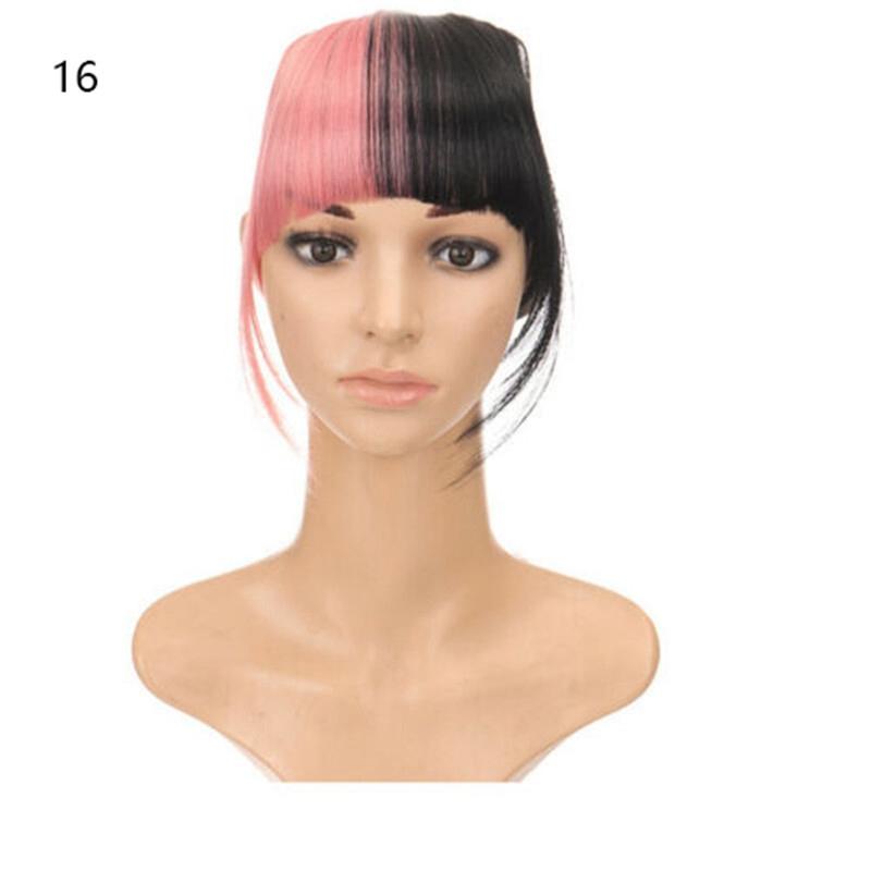 One Piece REAL Natural Hair Extension Fringe Bangs Clip Real Thick As Human