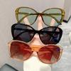 Fashion Vintage Luxury Brand Designer Butterfly Sunglasses Women For Men Sun Glasses Punk Popular Big Frame Olive Green Shades