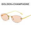 Oval Shape Women Sun Glasses European American Style Y2K Stylish Sunglasses for Women Vintage Retro Female Sunglass