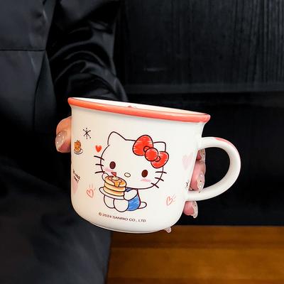 Sanrio snídaňový hrnek s odměrkou pro holky hrnek na mléko hrnek na pití kreativní keramický hrnek hrnek