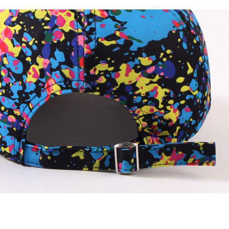 Graffiti Printed Baseball Cap Women'S Summer Adjustable Snapback Hip Hop Street Style Casual Sunshade Youth Hat