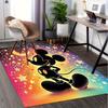 3D-gedruckter Mickey Maus, Sternennacht, Fantasy-Kunst Anti-Rutsch-Teppich - Maschinenwaschbarer Büro-Teppich für Wohnzimmer, Schlafzimmer, Büro - Verschiedene Größen