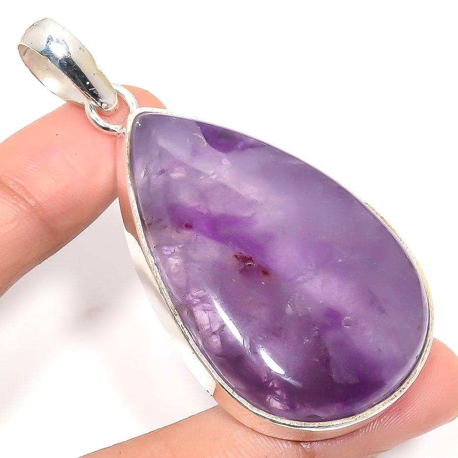 

Аметист Драгоценный Камень Серебряное Ювелирное Изделие Подарочный Кулон 2.26