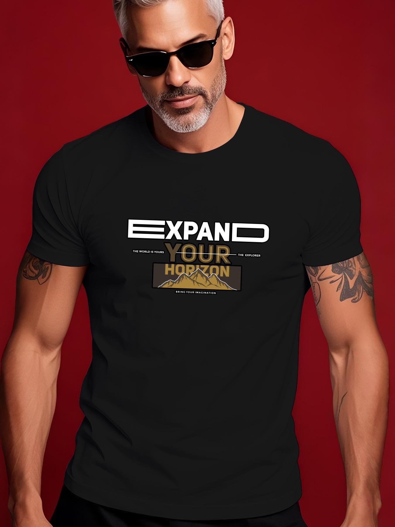 Expand Your Horizon Graphic Tshirt Graphic Casual Tshirt ... XXL