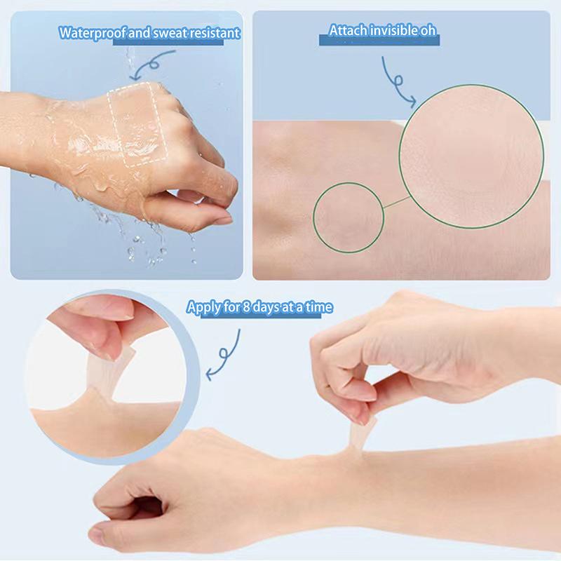5Pcs Tattoo Cover Up Patch Scar Birthmarks Concealer Tape Invisible Waterproof Body Arm Temporary Concealing Cover Stickers