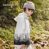 XueZhongFei Kids' 3-in-1 Ink Wash Print Outdoor Jacket